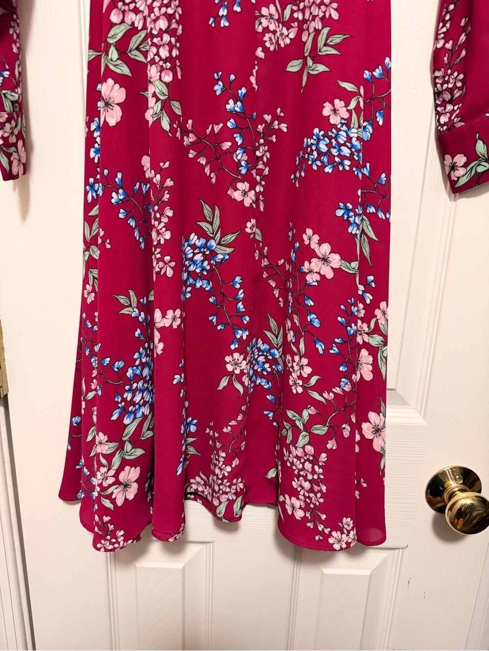 Nanette Lepore Floral Long Sleeve Fit & Flare Dress – Size 6 - Picture 7 of 11